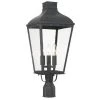 Dumont 3-Light Graphite Outdoor Lantern with Shade by Crystorama