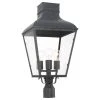 Dumont 3-Light Graphite Outdoor Lantern with Shade by Crystorama 2 Dumont 3-Light Graphite Outdoor Lantern with Shade by Crystorama -Crystorama popular store graphite crystorama post lanterns dum 9808 ge 64 1000