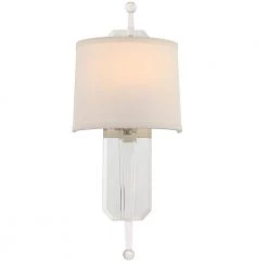 Harris 1-Light Polished Nickel Sconce by Crystorama