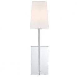 Lena 1-Light Polished Chrome Sconce by Crystorama