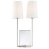 Lena 2-Light Polished Chrome Sconce by Crystorama -Crystorama popular store lena crystorama wall sconces len 252 ch 64 1000