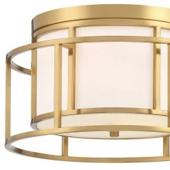 Hulton 15 in 2-Light Luxe Gold Flush Mount by Crystorama -Crystorama popular store luxe gold crystorama flush mount lights 9590 lg 4f 1000