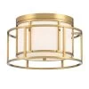 Hulton 15 in 2-Light Luxe Gold Flush Mount by Crystorama