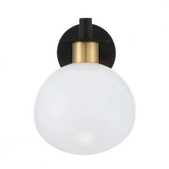 Gigi 1-Light Matte Black + Aged Brass Wall Mount by Crystorama 10 Gigi 1-Light Matte Black + Aged Brass Wall Mount by Crystorama -Crystorama popular store matte black aged brass crystorama vanity lighting gig 811 bk ag 4f 1000