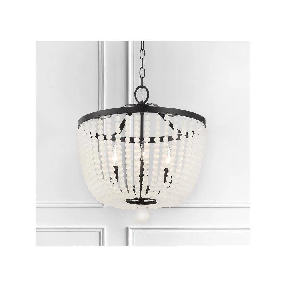 Rylee 4-Light Matte Black Chandelier by Crystorama 7 Rylee 4-Light Matte Black Chandelier by Crystorama - Image 5