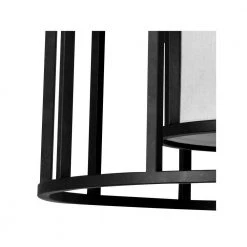 Hulton 5-Light Matte Black Shaded Chandelier with Silk Shade by Crystorama -Crystorama popular store matte black crystorama chandeliers 9595 mk 4f 1000