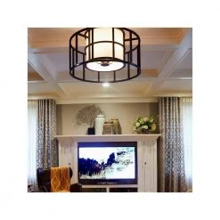 Hulton 5-Light Matte Black Shaded Chandelier with Silk Shade by Crystorama -Crystorama popular store matte black crystorama chandeliers 9595 mk fa 1000