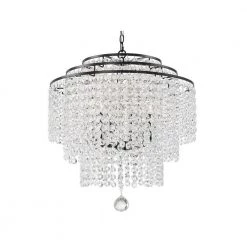 Gabrielle 6-Light Matte Black Chandelier by Crystorama -Crystorama popular store matte black crystorama chandeliers gab b7305 mk 4f 1000