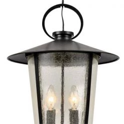 Andover 4-Light Matte Black Lantern Outdoor Chandelier by Crystorama -Crystorama popular store matte black crystorama outdoor chandeliers and 9204 sd mk 4f 1000