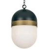 Capsule 3-Light Black Outdoor Pendant by Crystorama