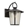 Andover 1-Light Matte Black Outdoor Sconce by Crystorama