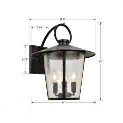 Andover 4-Light Matte Black Outdoor Sconce by Crystorama -Crystorama popular store matte black crystorama outdoor sconces and 9202 sd mk 4f 1000