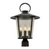Andover 4-Light Matte Black Outdoor Lantern with Shade by Crystorama -Crystorama popular store matte black crystorama post lanterns and 9209 sd mk 64 1000