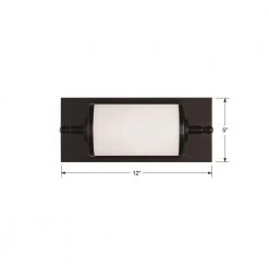 Foster 3 Watts 1-Light Matte Black Integrated LED Vanity Light by Crystorama -Crystorama popular store matte black crystorama vanity lighting fos a8050 mk 44 1000