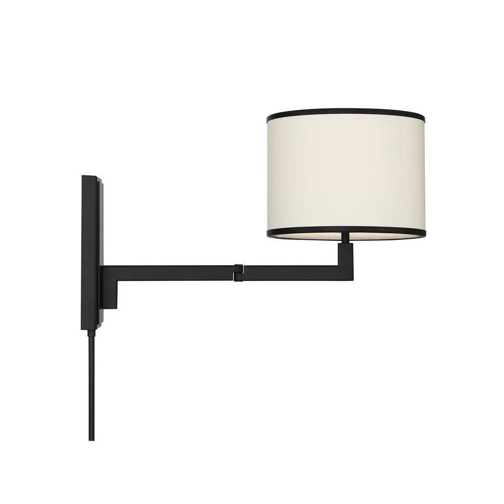 Madison 1-Light Matte Black Sconce by Crystorama 9 Madison 1-Light Matte Black Sconce by Crystorama - Image 7