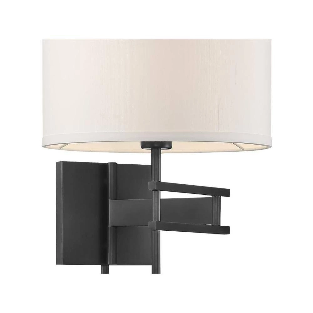 Marshall 1-Light Matte Black Sconce by Crystorama 6 Marshall 1-Light Matte Black Sconce by Crystorama - Image 4