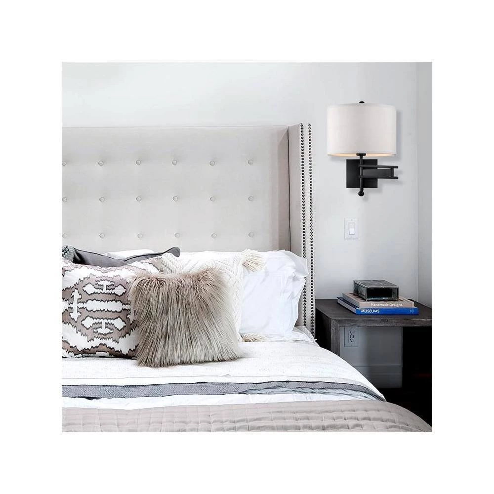 Marshall 1-Light Matte Black Sconce by Crystorama 9 Marshall 1-Light Matte Black Sconce by Crystorama - Image 7