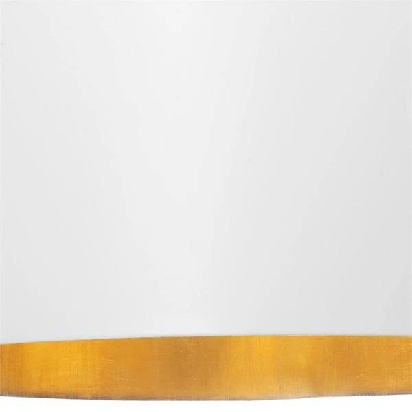 Alston 6-Light Matte White + Antique Gold Island Chandelier with Steel Shade by Crystorama 4 Alston 6-Light Matte White + Antique Gold Island Chandelier with Steel Shade by Crystorama - Image 2