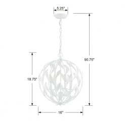 Broche 4-Light Matte White Cage Chandelier by Crystorama 11 Broche 4-Light Matte White Cage Chandelier by Crystorama -Crystorama popular store matte white crystorama chandeliers 504 mt 44 1000