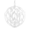 Broche 4-Light Matte White Cage Chandelier by Crystorama -Crystorama popular store matte white crystorama chandeliers 504 mt 64 1000