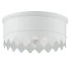 Nina 14 in. 3-Light Matte White Flush Mount by Crystorama -Crystorama popular store matte white crystorama flush mount lights nin a3903 mt 64 1000