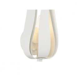 Broche 1-Light Matte White Sconce by Crystorama -Crystorama popular store matte white crystorama vanity lighting 511 mt 1f 1000