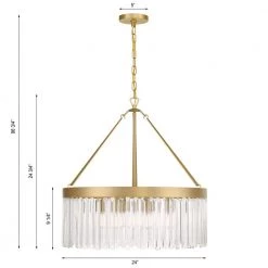 Emory 8-Light Modern Gold Chandelier by Crystorama -Crystorama popular store modern gold crystorama chandeliers emo 5406 mg fa 1000