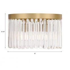 Emory 15 in 4-Light Modern Gold Flush Mount by Crystorama -Crystorama popular store modern gold crystorama flush mount lights emo 5400 mg fa 1000