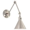 Morgan 1-Light Polished Nickel Sconce by Crystorama