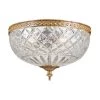 Ceiling Mount 12 in. 3-Light Olde Brass Flush Mount by Crystorama
