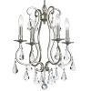 Ashton 4-Light Clear Crystal Silver Mini Chandelier by Crystorama -Crystorama popular store olde silver crystorama chandeliers 5014 os cl mwp 64 1000