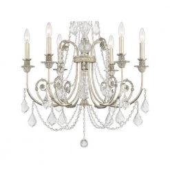 Regis 6-Light Olde Silver Crystal Chandelier by Crystorama -Crystorama popular store olde silver crystorama chandeliers 5116 os cl mwp 4f 1000