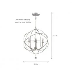 Solaris Collection 6-Light Olde Silver Orb Chandelier by Crystorama 10 Solaris Collection 6-Light Olde Silver Orb Chandelier by Crystorama -Crystorama popular store olde silver crystorama chandeliers 9226 os d4 1000
