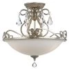 Ashton 16.5 in. 3-Light Olde Silver Flush Mount by Crystorama -Crystorama popular store olde silver crystorama flush mount lights 5010 os cl s 64 1000