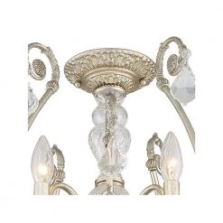 Regis 20 in. 6-Light Olde Silver Flush Mount by Crystorama -Crystorama popular store olde silver crystorama flush mount lights 5115 os cl mwp ceiling 1f 1000