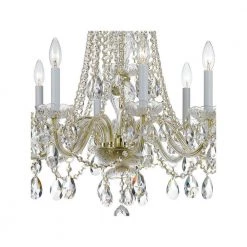 Traditional Crystal 8-Light Polished Brass Crystal Chandelier by Crystorama -Crystorama popular store polished brass crystorama chandeliers 1138 pb cl mwp 4f 1000