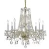 Traditional Crystal 8-Light Polished Brass Crystal Chandelier by Crystorama -Crystorama popular store polished brass crystorama chandeliers 1138 pb cl mwp 64 1000