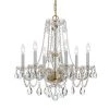 Traditional Crystal 6-Light Polished Brass Crystal Chandelier by Crystorama -Crystorama popular store polished brass crystorama chandeliers 5086 pb cl mwp 64 1000