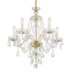 Candace 5-Light Polished Brass Crystal Chandelier by Crystorama -Crystorama popular store polished brass crystorama chandeliers can a1305 pb cl mwp 64 1000