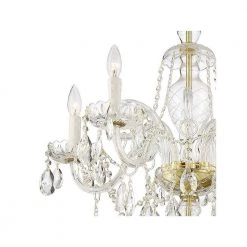 Candace 5-Light Polished Brass Crystal Chandelier by Crystorama -Crystorama popular store polished brass crystorama chandeliers can a1306 pb cl mwp 4f 1000