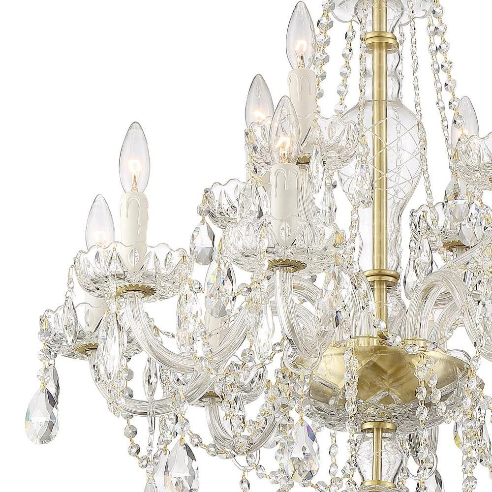 Candace 12-Light Polished Brass Crystal Chandelier by Crystorama 5 Candace 12-Light Polished Brass Crystal Chandelier by Crystorama - Image 3