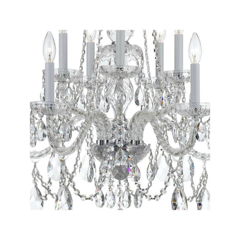Traditional Crystal 10-Light Polished Chrome Crystal Chandelier by Crystorama 7 Traditional Crystal 10-Light Polished Chrome Crystal Chandelier by Crystorama - Image 5