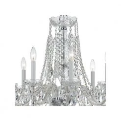 Traditional Crystal 8-Light Polished Chrome Crystal Chandelier by Crystorama -Crystorama popular store polished chrome crystorama chandeliers 1138 ch cl mwp 4f 1000