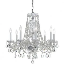 Traditional Crystal 8-Light Polished Chrome Crystal Chandelier by Crystorama