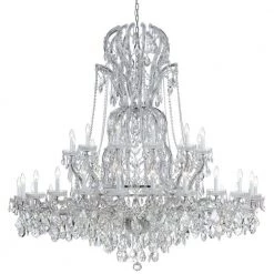 Maria Theresa 37-Light Polished Chrome Crystal Chandelier by Crystorama