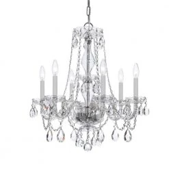 Traditional Crystal 6-Light Polished Chrome Crystal Chandelier by Crystorama