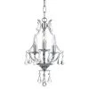 Cedar 3-Light Swarovski Polished Chrome Mini Chandelier by Crystorama
