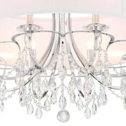Othello 8-Light Polished Chrome Chandelier with Silk Shade by Crystorama -Crystorama popular store polished chrome crystorama chandeliers 6628 ch cl mwp 44 1000
