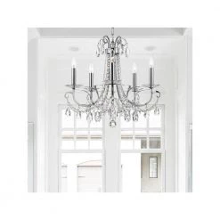 Othello 5-Light Polished Chrome Crystal Chandelier by Crystorama -Crystorama popular store polished chrome crystorama chandeliers 6825 ch cl mwp 76 1000