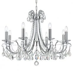 Othello 8-Light Polished Chrome Crystal Chandelier by Crystorama